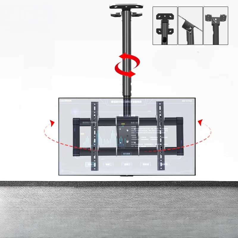 

TV hanger 55/65/75 inch ceiling telescopic rotating ceiling bracket