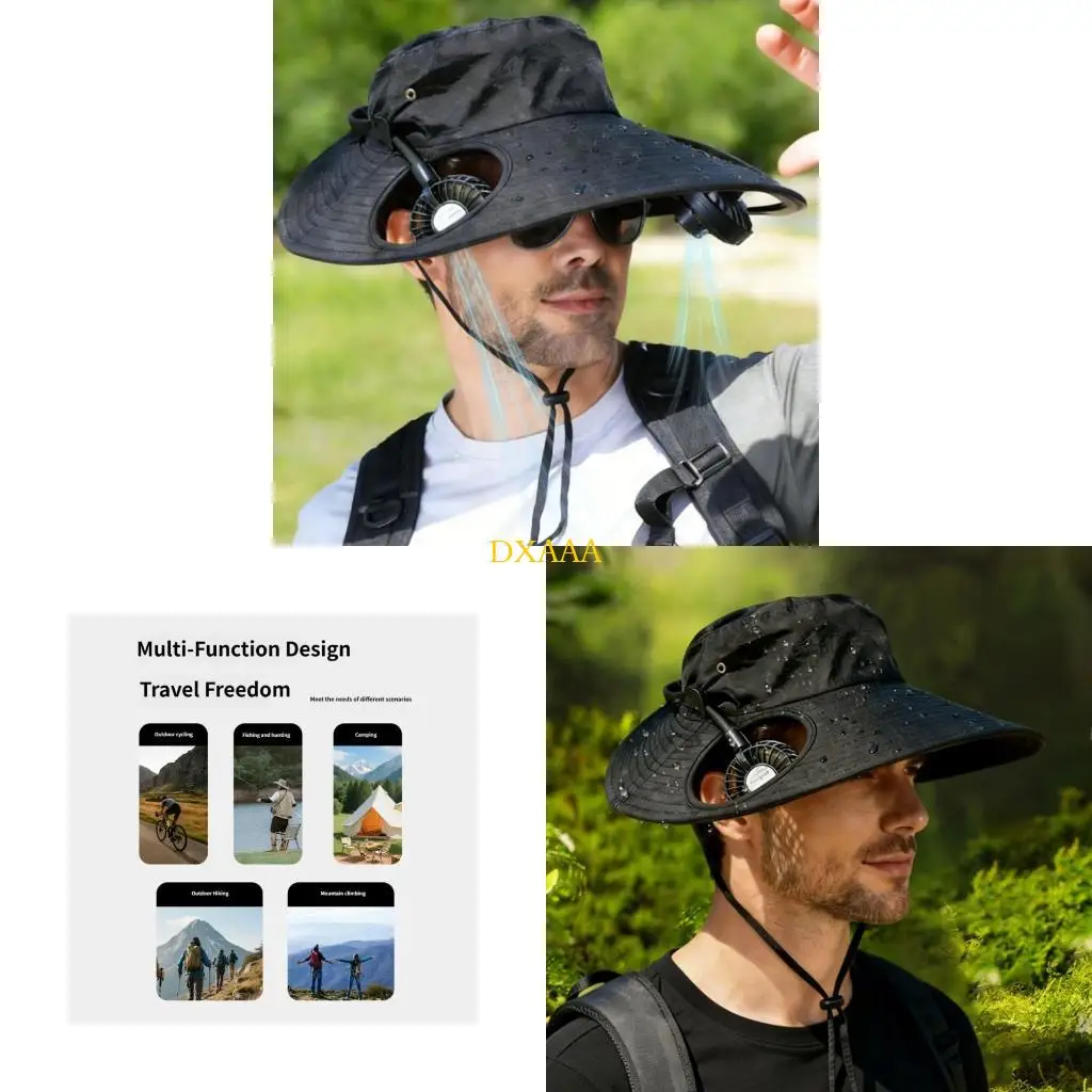 

DXAA 2 in 1 Daily Wearable Cooling Cap For Construction Workers And Street Vendors