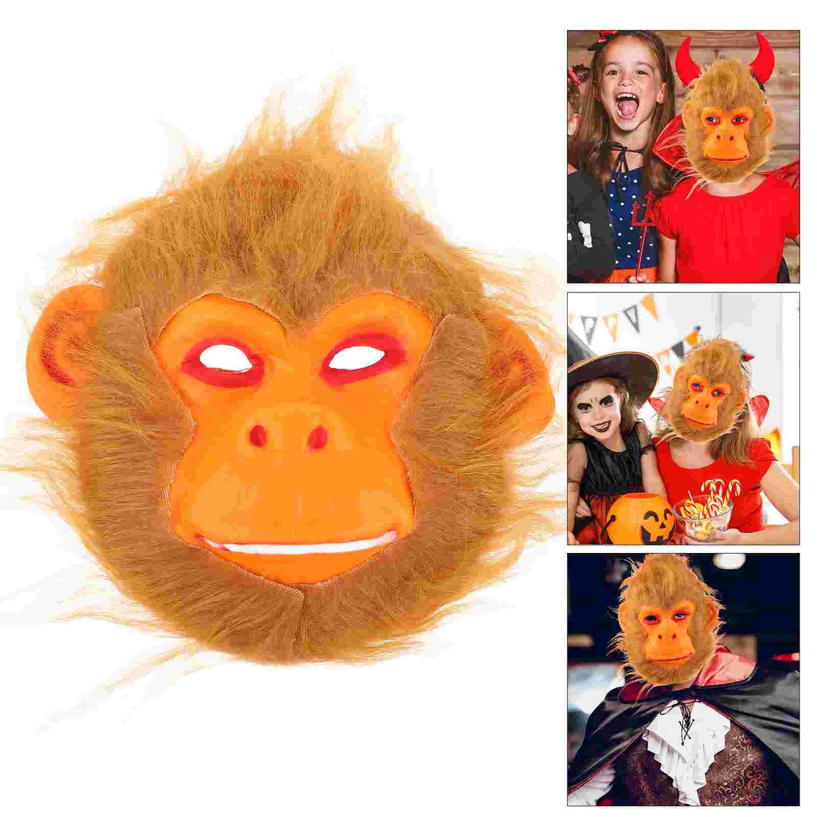 Horror Mask Monkey Halloween Costumes Masquerade Unique Scary Masks Head Man Child