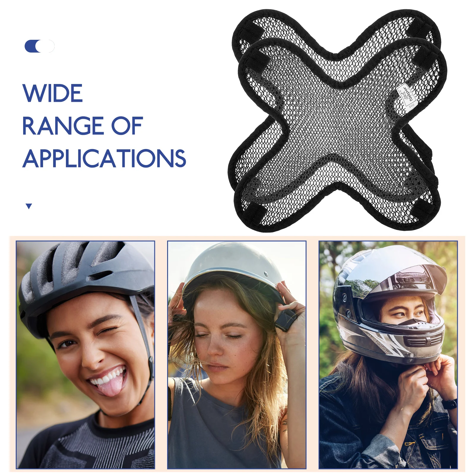 

2pcs Motorcycle Cushions Summer Lining Pads Sweat Breathable Cycling Liner Pads Protective Pad Replace Worn Liner