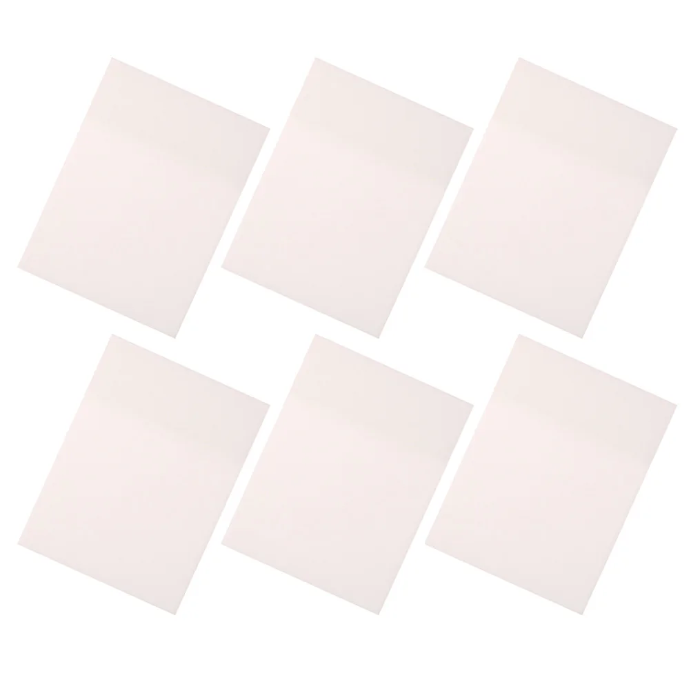 

6pcs Waterproof Note Stickers Transparent Memo Pads Self Adhesive Reminder Tabs Pet Notes Reusable Sticky Notepads for Students