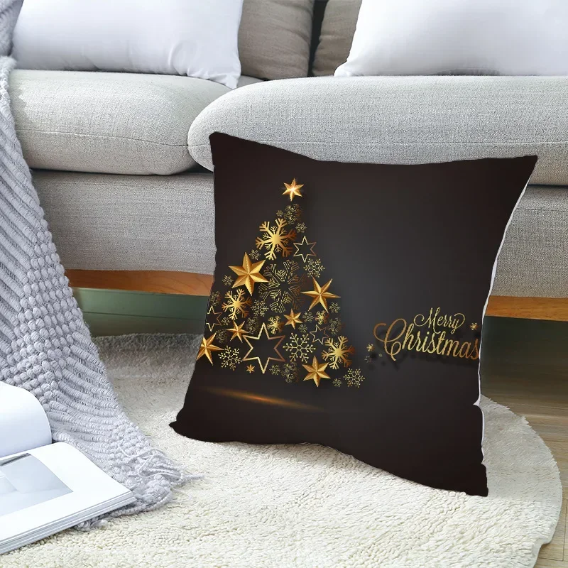

Merry Christmas Cushion Cover Ornaments Christmas Decoration For Home Cristmas Decor New Year Gift 2023 Xmas Natal