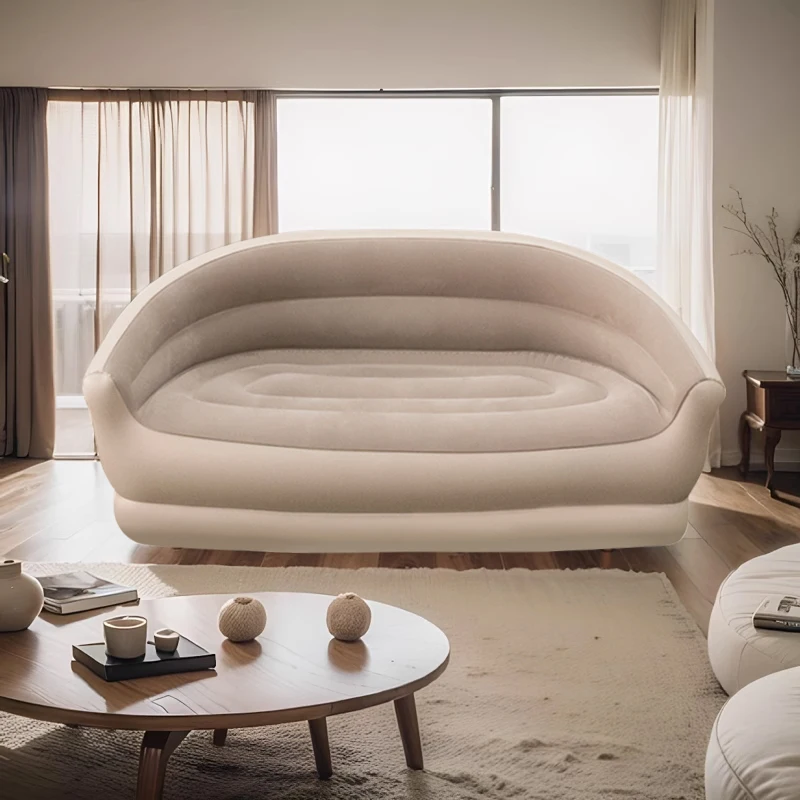 

Casual Household Double Person Lazy Sofa for Camping Tent Backrest Self-inflation Air Sofa