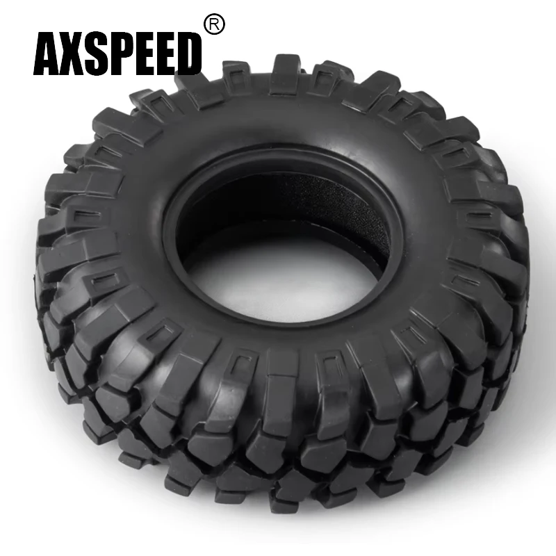 

AXSPEED 4Pcs 1.9" Rubber Tires 108x38mm Wheel Tyres for 1/10 RC Crawler Car Axial SCX10 II III 90046 TRX4 D90 Upgrade Parts