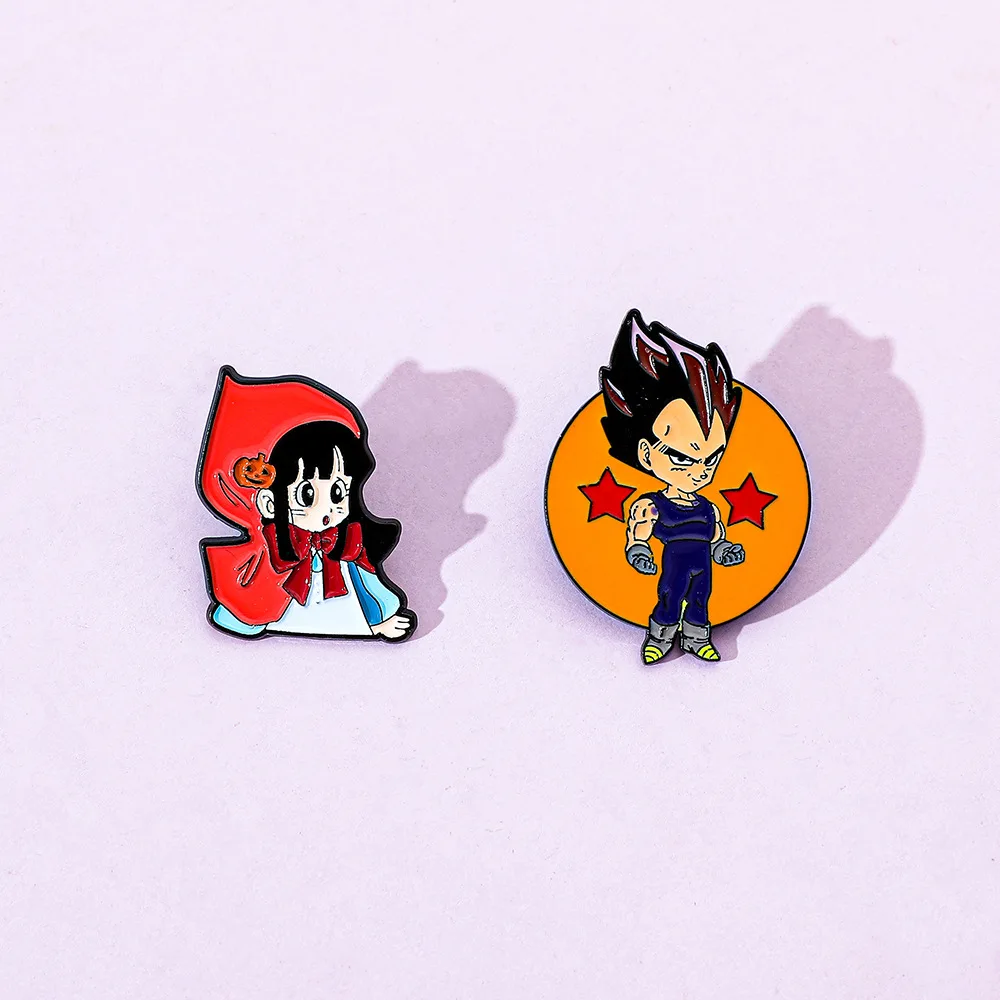 Anime Character Enamel Lapel Pin Metal Brooch Badge Trendy Jacket Backpack Decor, Collectible Gift for Anime Fans