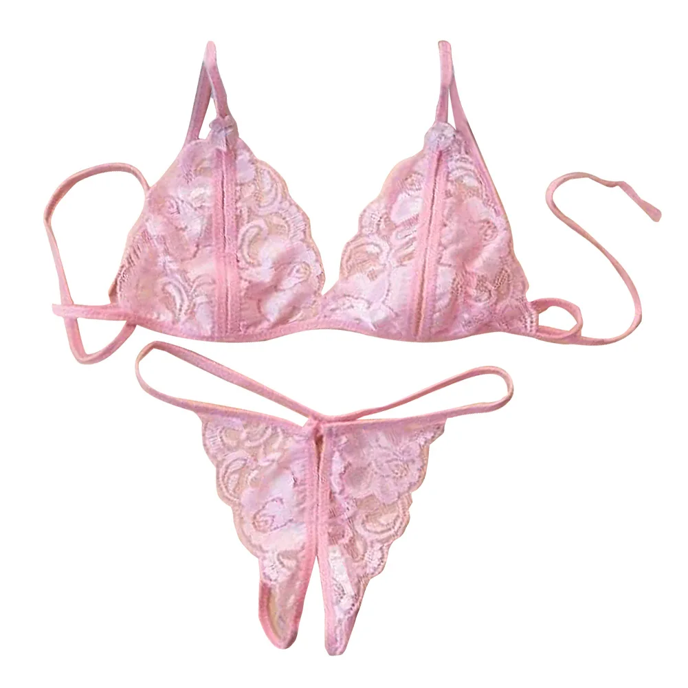 Multi-style Lace Bra Set Women Floral Transparent Lace Bra Panty Lingerie Set Fashion Sexy Underwear