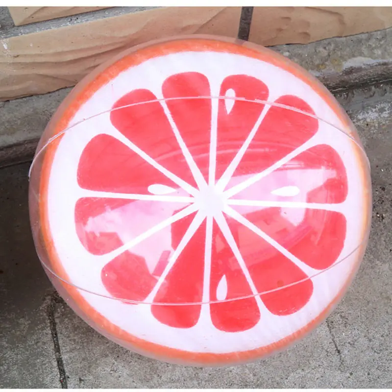 Bola inflável de melancia, 90cm, formato de laranja, para festa na praia, verão, piscina, balões d'água, esporte de praia, brinquedos flutuantes divertidos