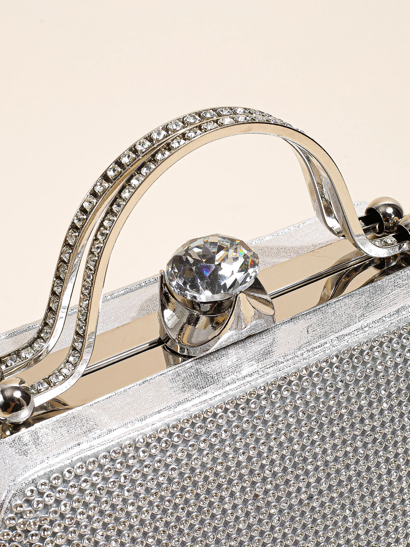 1 PC Glitter Women's Evening Bags Formal Party Clutches, Elegant Sparkling Crystal Clutch Purses Bride and Bridesmaid Handbag Fo