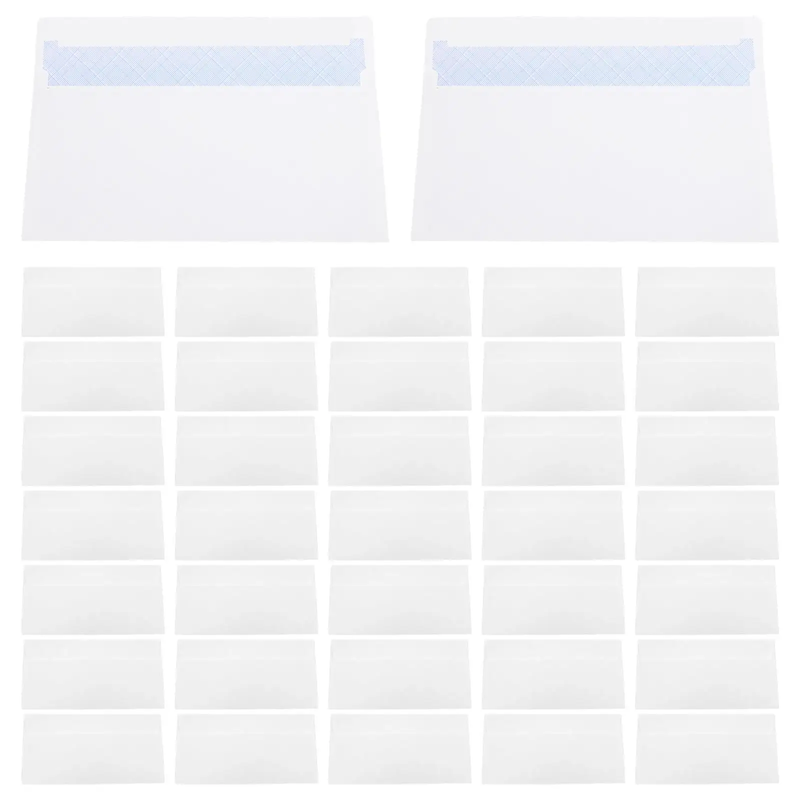 

50pcs Self Adhesive Letter Size White Release Paper Confidentiality Protection Mailing Envelopes Small Business Supplies Flat
