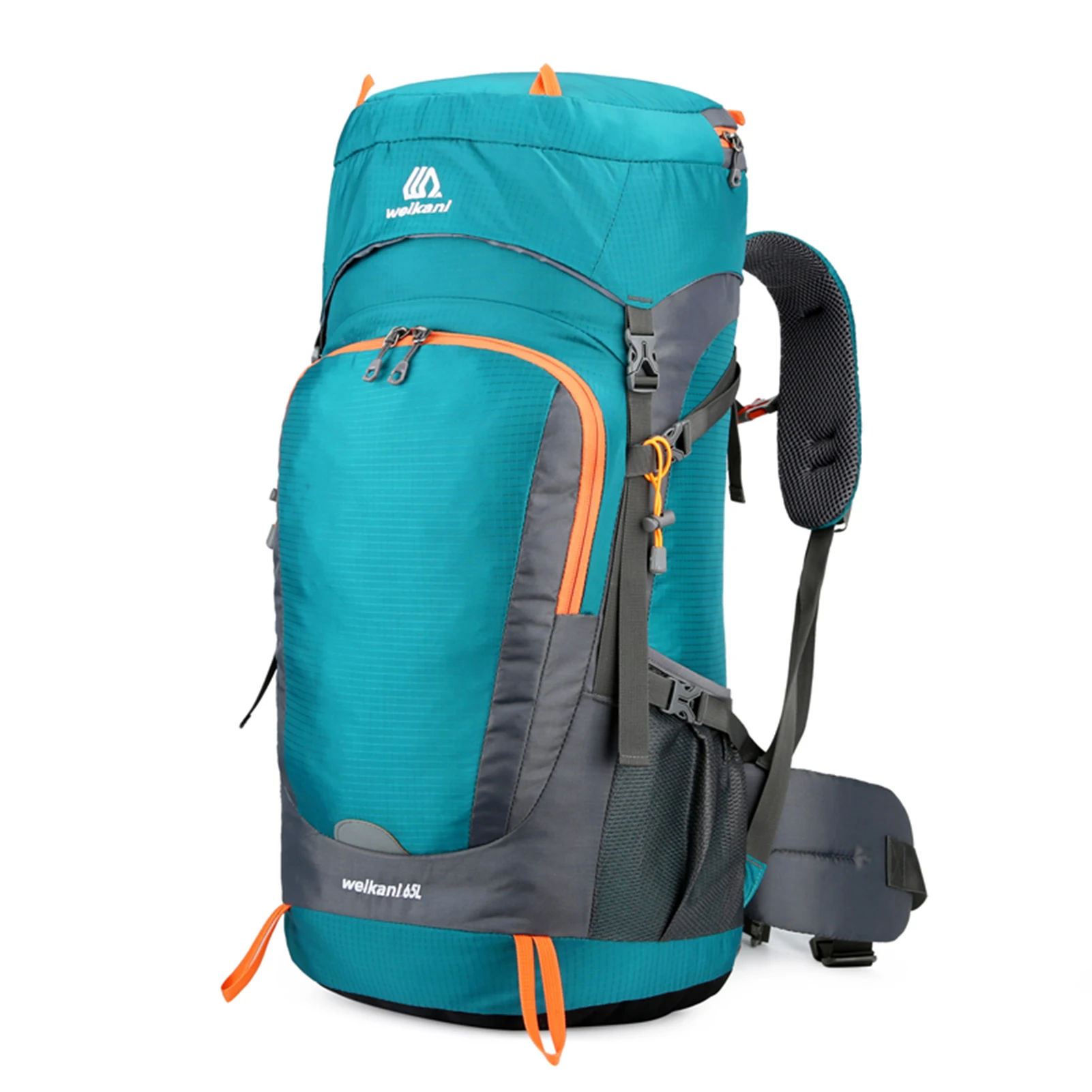 TOMSHOO 65l Rucksack wasserfester Wander rucksack mit Regenschutz Outdoor Sport Travel Daypack für Camping Klettern Bergsteigen 4