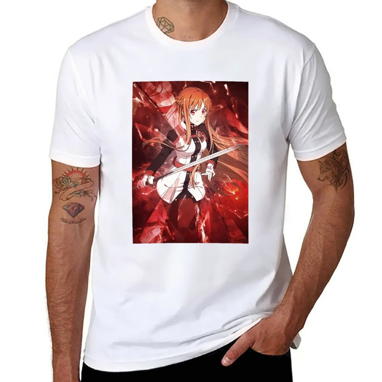 

New Asuna Fight #2 T-Shirt T-shirt short T-shirt for a boy summer top Men's t-shirt