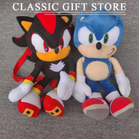 Classic Anime Cartoon Plush Toy Blue and Black Shadow Stuffed Toy Backpack for Children Christmas Gift