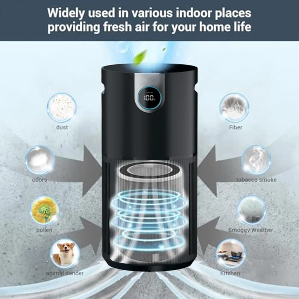 For Shark HP202 Air Purifier Compatible HEPA Replacement Filter with Activated Carbon for Indoor Air Purification