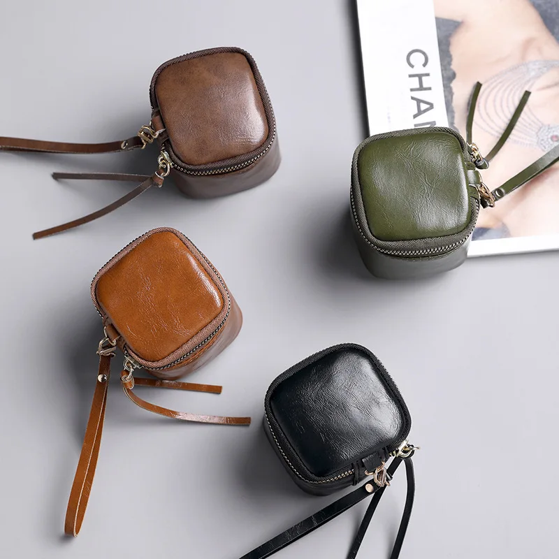 New hot-selling Coin purse mouth red envelope earphones bucket bag coin wallet Storage Bag Lightweight Carrying Wallet Women Gif