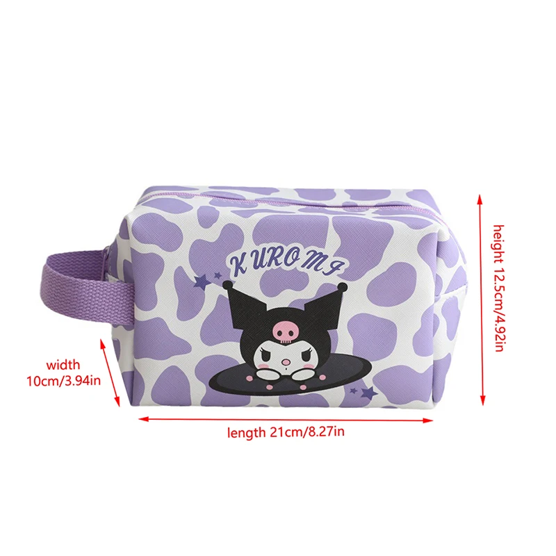 Sanrio Cosmetic Bag Kuromi Cinnamoroll My Melody Pencil Case Coin Purse Makeup Bags Toy Girls Gifts