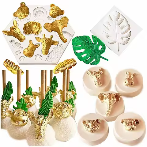 Jungle Safari Animal Cake Mold Jungle Safari Animal Cupcake Decoration Jungle Safari Animal Cake Decoration
