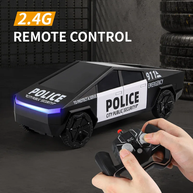 2025 عجلات ساخنة Rc Cybertruck محطة الطرق الوعرة عربة Rc سيارة محاكاة شاحنة صغيرة نموذج الاطفال لعب الصبي لعبة هدية
