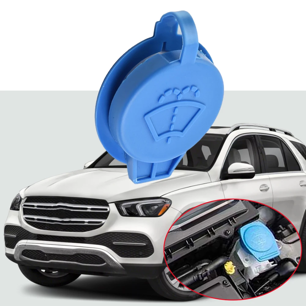 Car Windshield Wiper Washer Fluid Reservoir Tank Cap Cover for Mercedes-Benz ML/GLE 280 320 350 420 500 1648690008