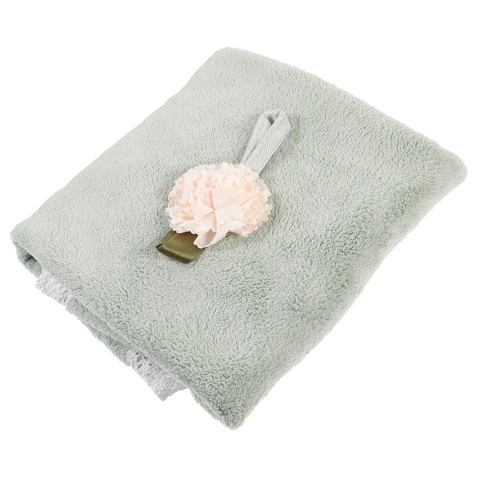 

1Pcs Round Coral Fleece Hand Towel Quick Dry Water Absorbent Hanging Small Kitchen Cleaning Soft Hand Towel