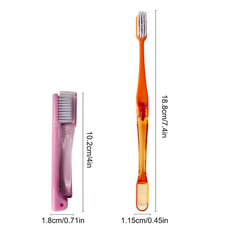 Hygiene Oral Portable Disposable Foldable Travel Camping Toothbrush Hiking Tooth Brush Tooth Cleaning Tools Folding Toothbrush