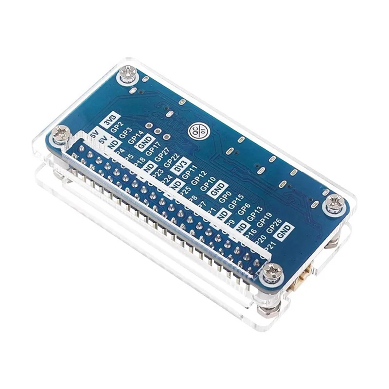 For Raspberry Pi Rp2040-Pizero Development Board Protective Acrylic Case For Motherboard Reserved Wiring Port Module Durable