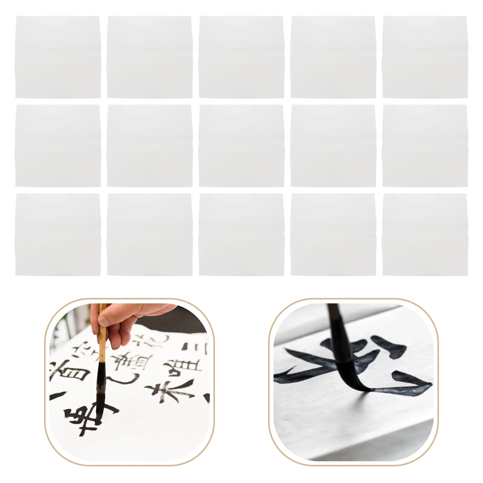 100 Pcs Traditional Painting Paper Calligraphy Chinese Rice for Writing Art White