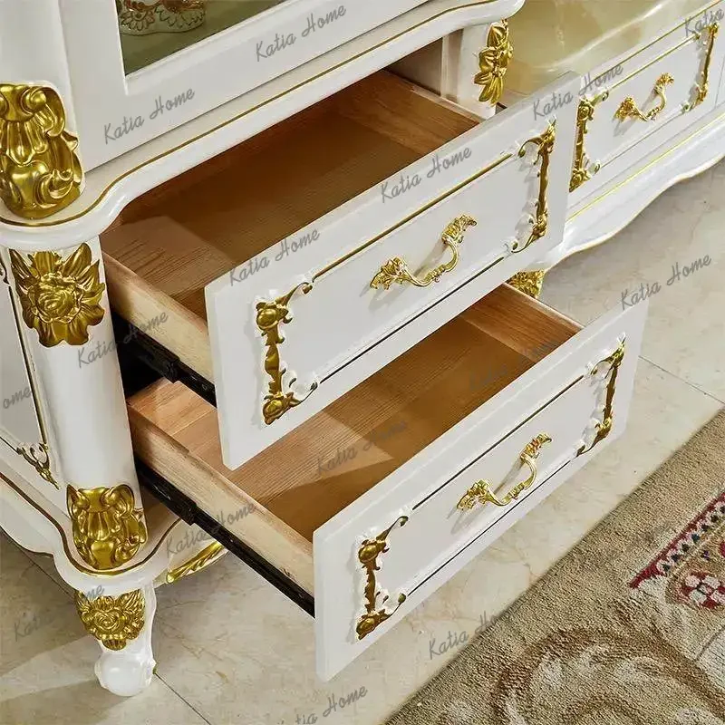 LD European Popular Wine Cabinet Living Room High Decoration Wine Cabinet American Classical Bar Furniture