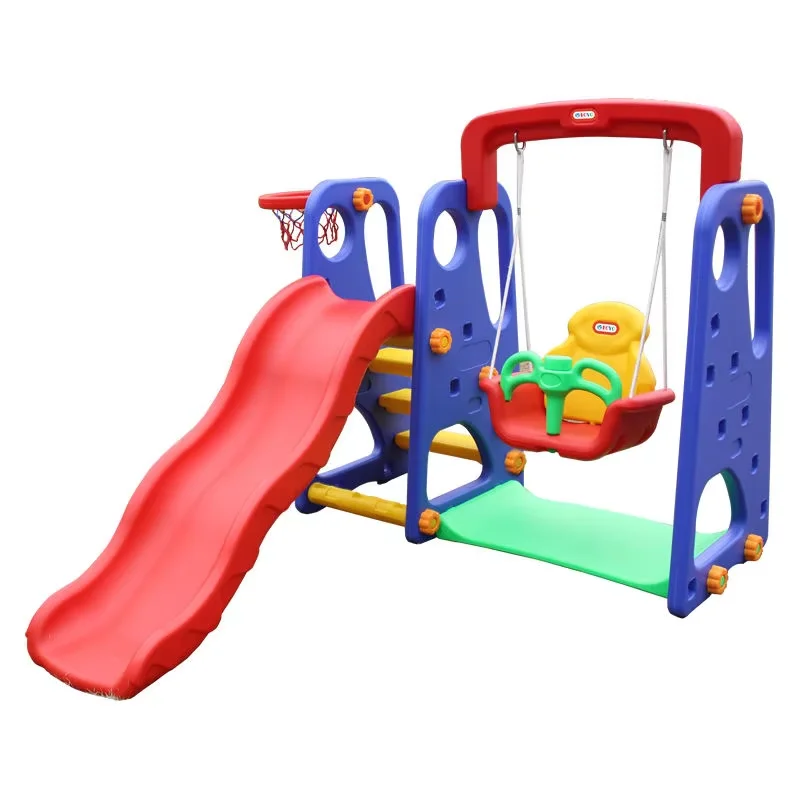 Мини-крытый/наружный детский игровой домик-качели из полиэтилена