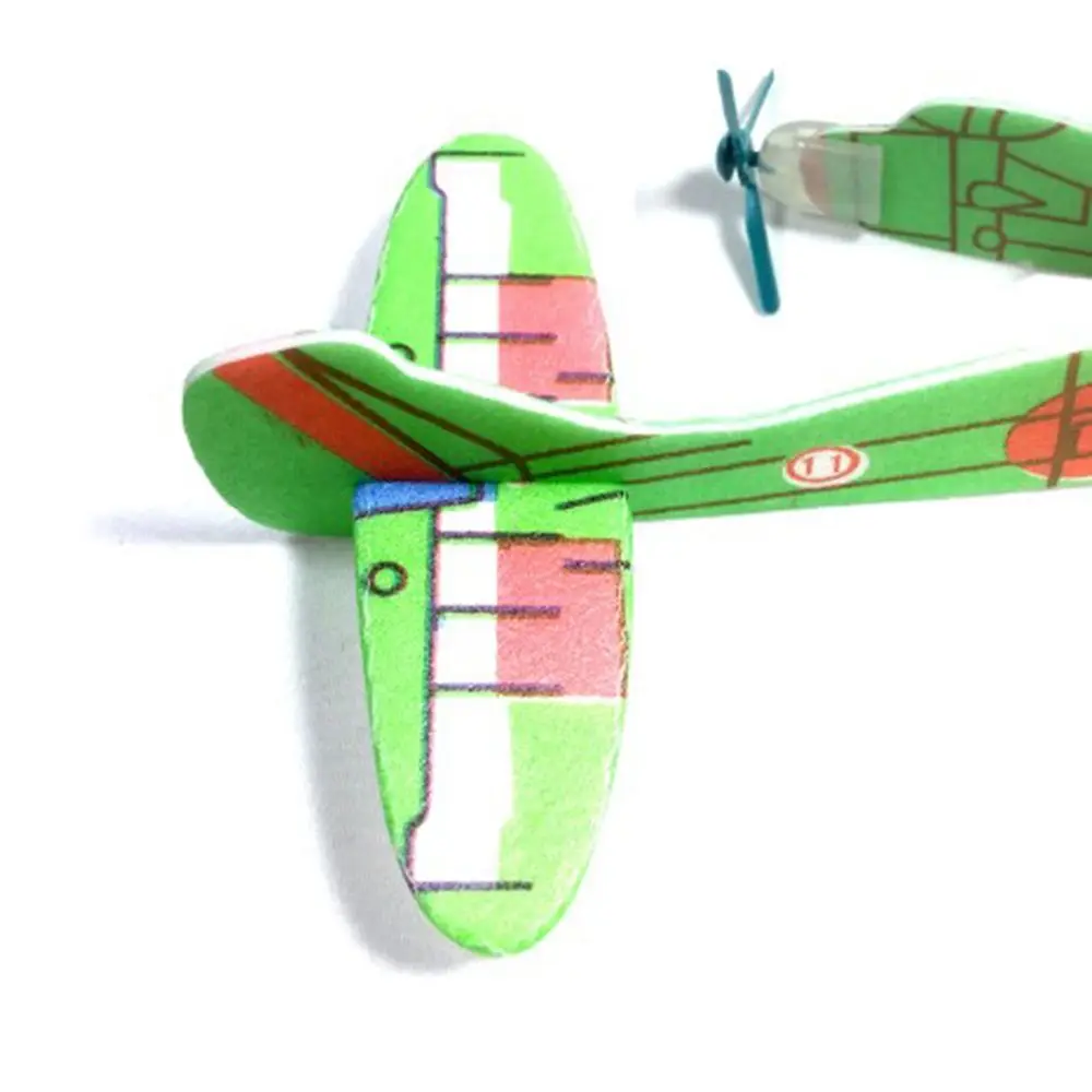 10 stks Kleur Willekeurig Prop Kids Kinderen Gift Montage Vliegende Gider Vliegtuigen Vliegtuig Modelvliegtuigen Vechter Vliegtuig speelgoed