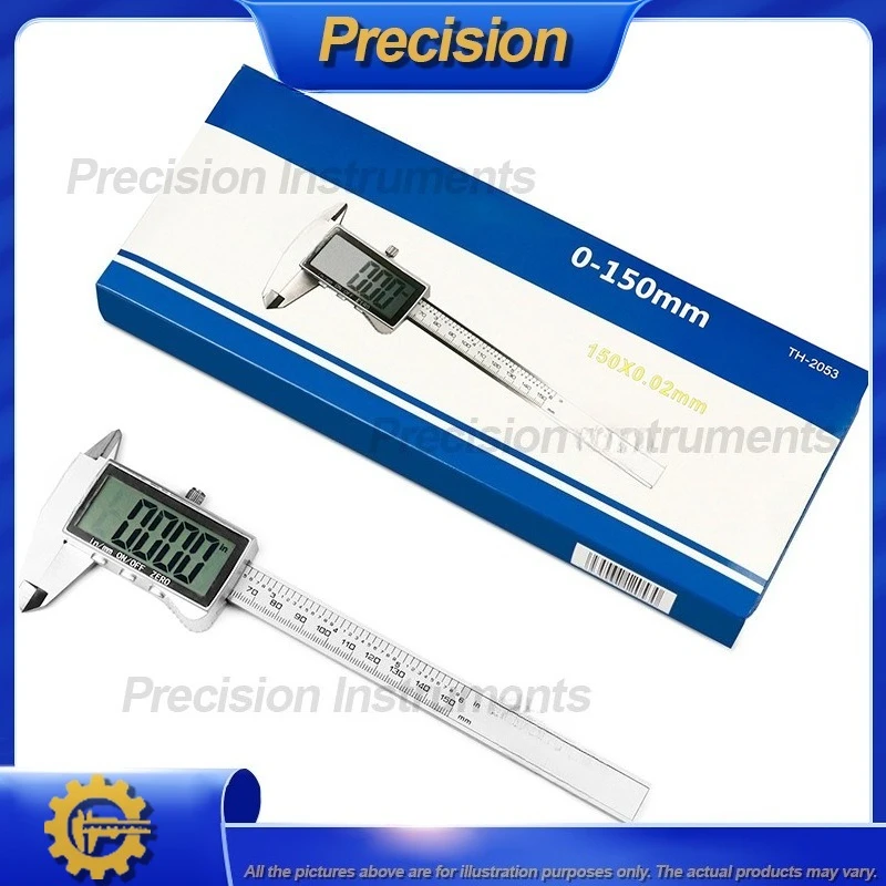 2026 Digital Caliper 0-150mm High Precision Electronic Vernier Caliper Industrial Grade LCD Display for Home Use and Hobby