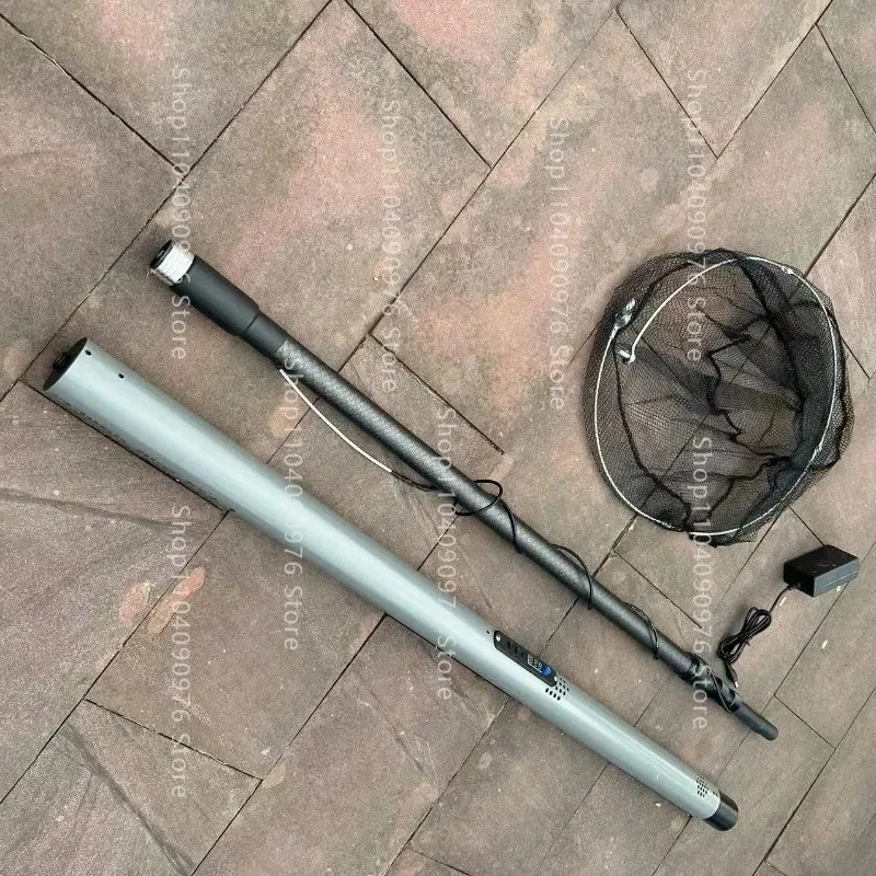 2025 New Electric Automatic Telescopic Fishing Net 4.2M 5000 9000W Aluminum Alloy Ultra Light Fishing Tool