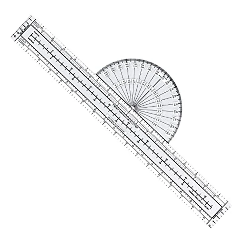 Aviation Navigation Plotter Premier Fixed Plotter With Waccharts, Flight Planning Routes Tools For Pilots, For Students