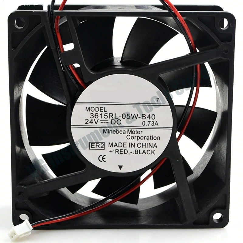 Neu für 3615RL-05W-B40 nmb 9038 9CM 24V 0,73A wasserdichter Inverter-Lüfter – Detail 2