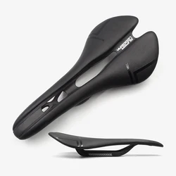 Selle de vélo de route en fibre de carbone confortable pour vtt, siège de course pour hommes et femmes, accessoires de cyclisme