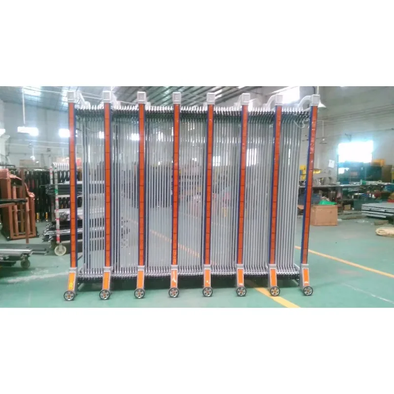 

QG-L1708 High Speed Aluminium Alloy Automatic Entrance Industrial Retractable Swing Gate Modern Style School Hotel Application