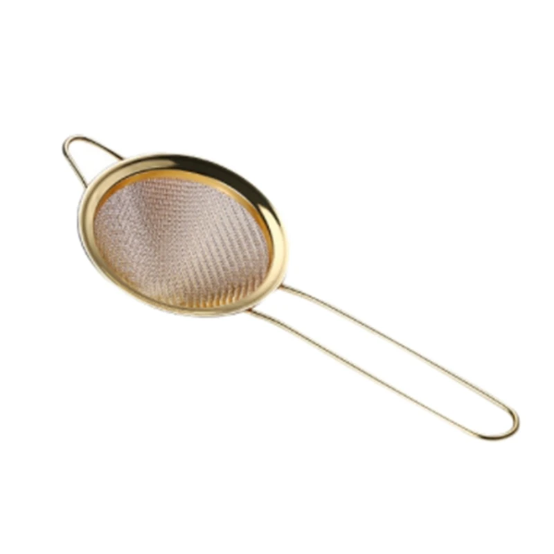 Fine Mesh Strainer, Colander Sieve Sifters With Long Handle For Kitchen Bar Tools Juice Strainer Cooking Metal Colander Drainer