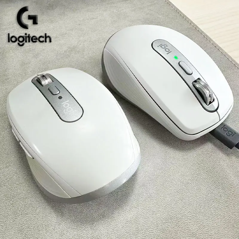

Logitech MX Anywhere 3S Совместимость с двухрежимной беспроводной бесшумной мышью для студенческих киберспортов, эргономичной, легкой и практичной.
