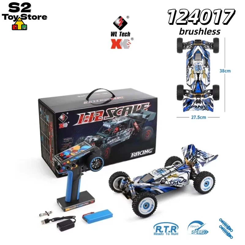 

WLtoys 124017 Brushless RC Race Car 1:12 4WD Off Road Drift Short Course Truck 75KM/H High Speed Professional Adult Competition