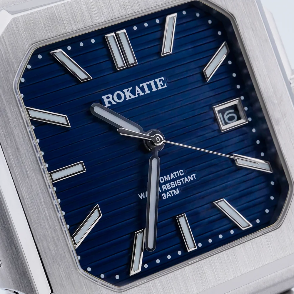 

ROKATIE 38mm 2024 Luxury NH35 Japanese Movement Men's watches Luminous Stainless Steel mechanical watches 5ATM Watches for men