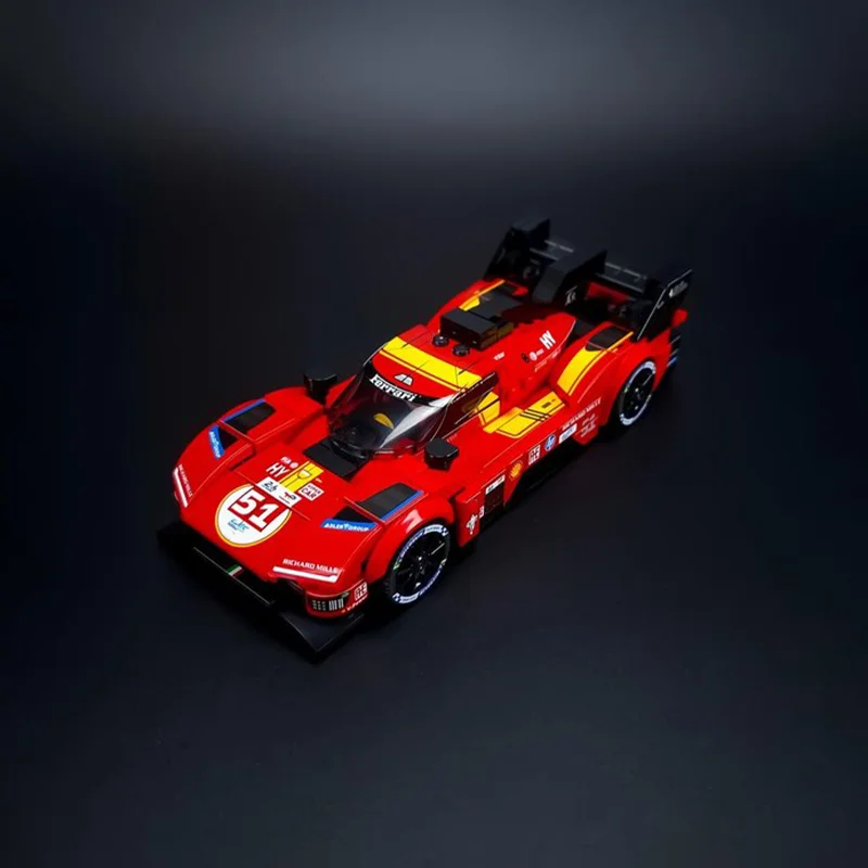 

Строительные блоки, набор гоночных автомобилей 339P MOC Speed Champion 2025, креативная игрушка в подарок для мальчиков и взрослых