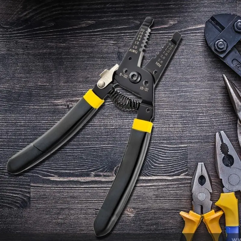 H58C سلك متجرد سلك جهاز الربط مقشر كابل سلك متعدد الأغراض أداة تجريد الأسلاك الكهربائية كماشة متجرد الأسلاك