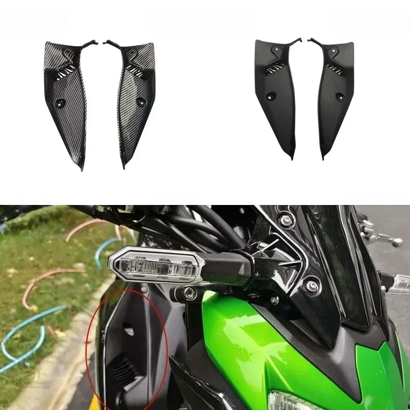 Side Panel Inner Fairing Side Cover Inner Side Ventilation Pipe Guard Trim Cover Fit for Kawasaki Z900 Z 900 2020 2021 2022-2024
