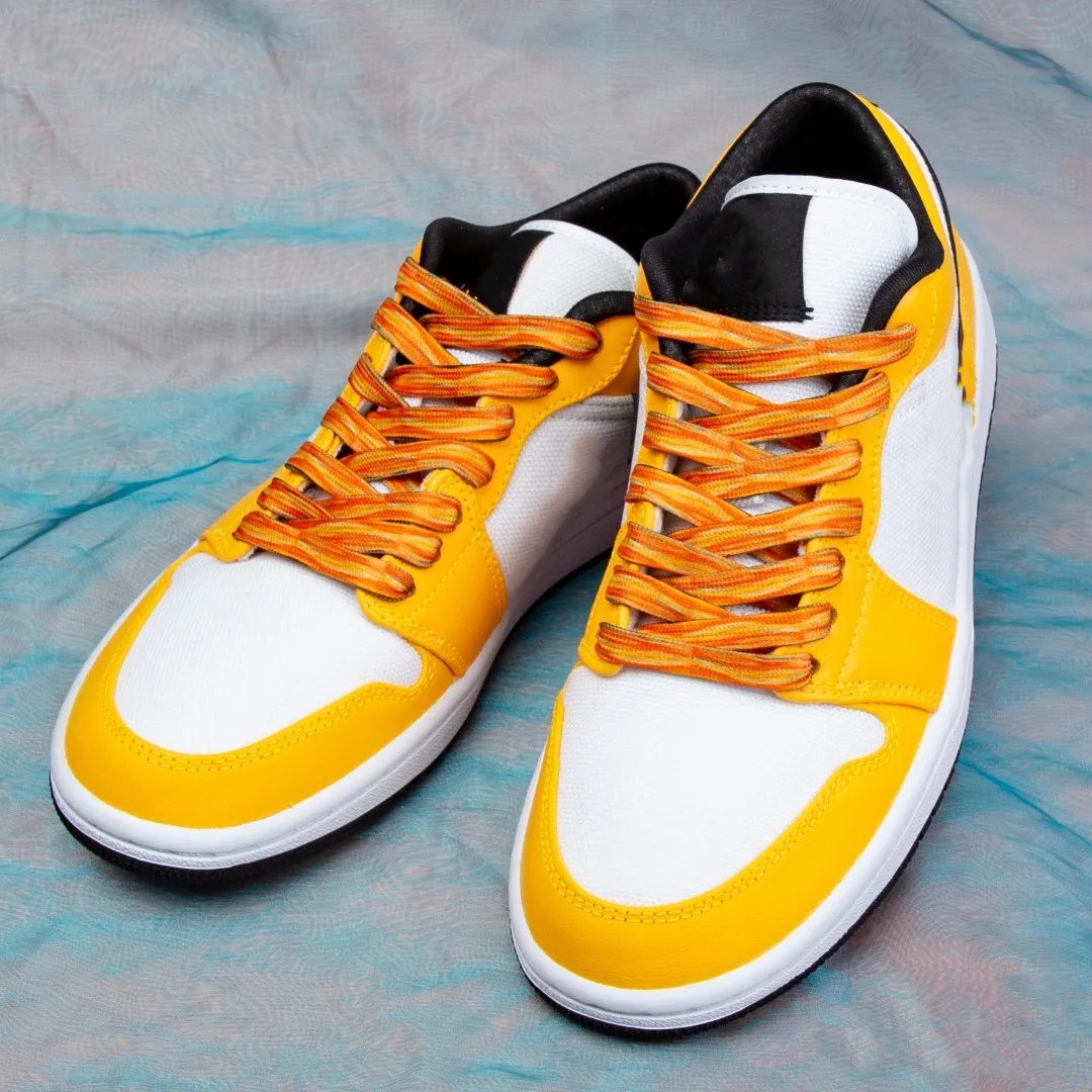 Flache Schnürsenkel für Schuhe, Freizeitschuhe, Sneaker, Canvas-Schnürsenkel, Sternenhimmel, Sonnenblume, für Mädchen, Surf-Wellen-Schnürsenkel – Detail 5