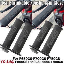For BMW F650GS F700GS F750GS F800GS F850GS F900R F900XR GS Motorcycle Universal Heat Shrinkable Grip Cover Non-slip Rubber Grip