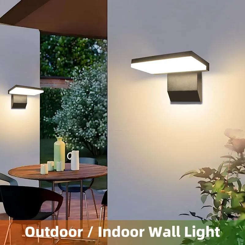 

Waterproof IP65 LED Wall Light Indoor Outdoor Modern Aluminum Lights with 180° Rotating Wall Lamp for Home Garden Porch Lighting
