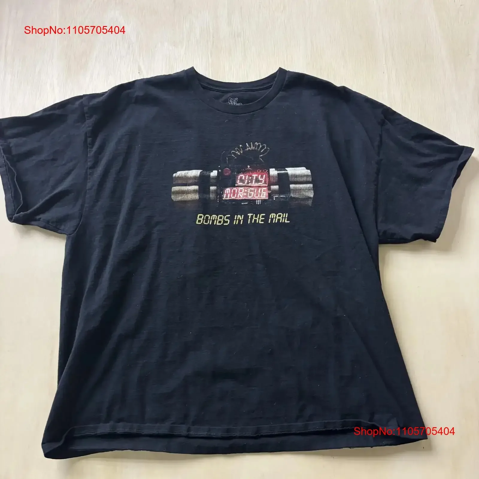 Vintage City Morgue Bombs In The Mail T Shirt Mens 2XL Black Album long or short sleeves vintage Washed Stylish