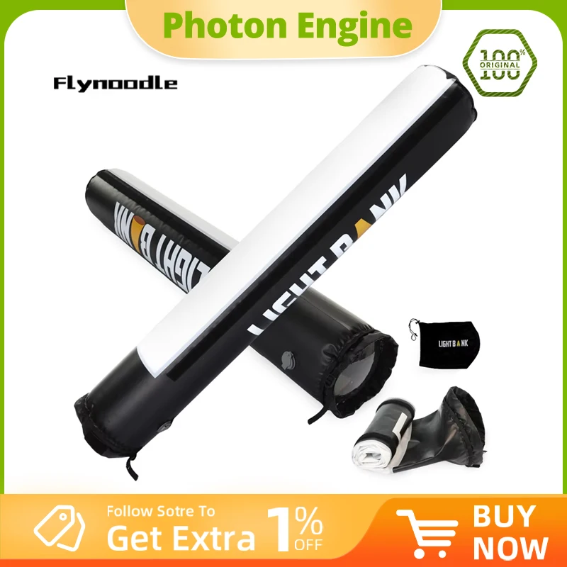 LIGHTBANK Softbox gonfiabile con tubo d'aria per Aputure Nanlite Godox ZHIYUN COLBOR Accessori per diffusori di luce video