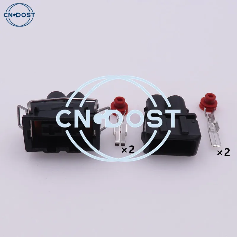 

1 Set 2 Pin 357972772 357972782 Automotive Sound Horn Connector Automobile Injector Socket AC Assembly For Auto