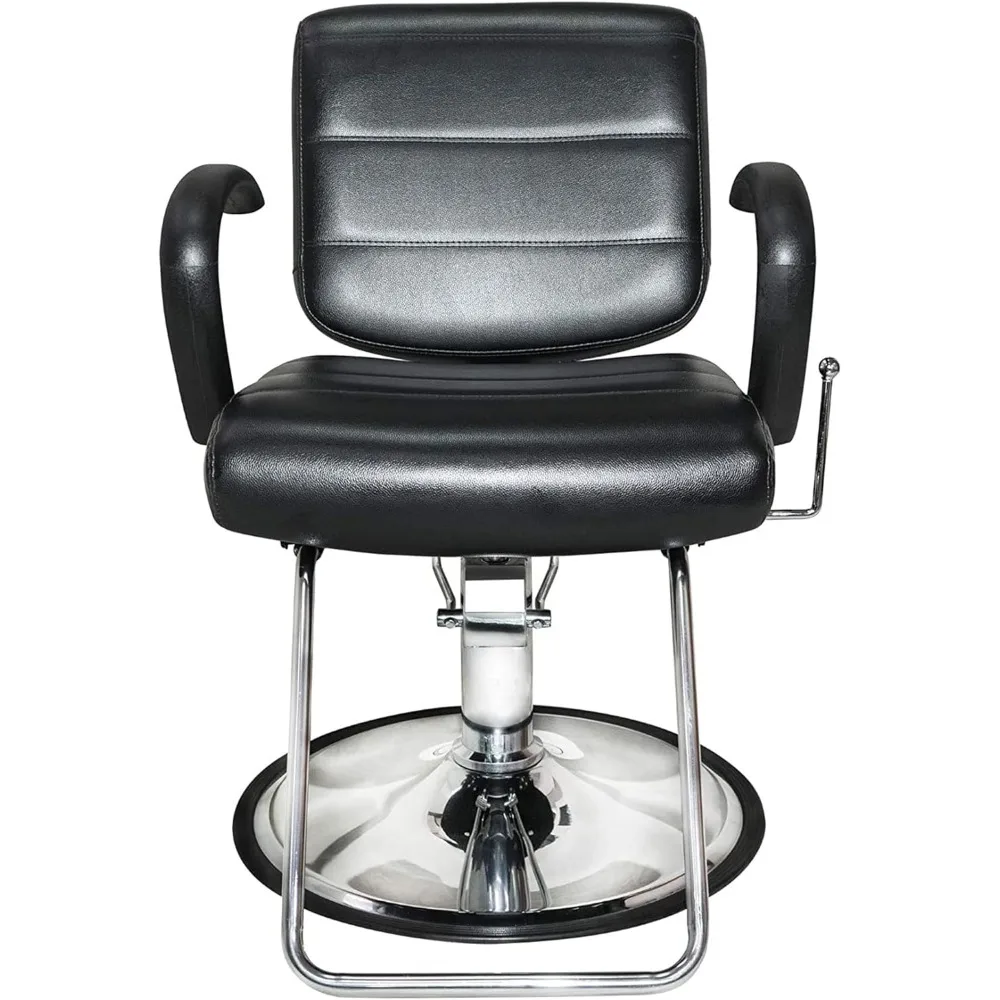 Barber Chairs Sealed Hydraulic Pump, Rotates 360 Degrees, Premium Vinyl Seat, High Density Foam Cushions