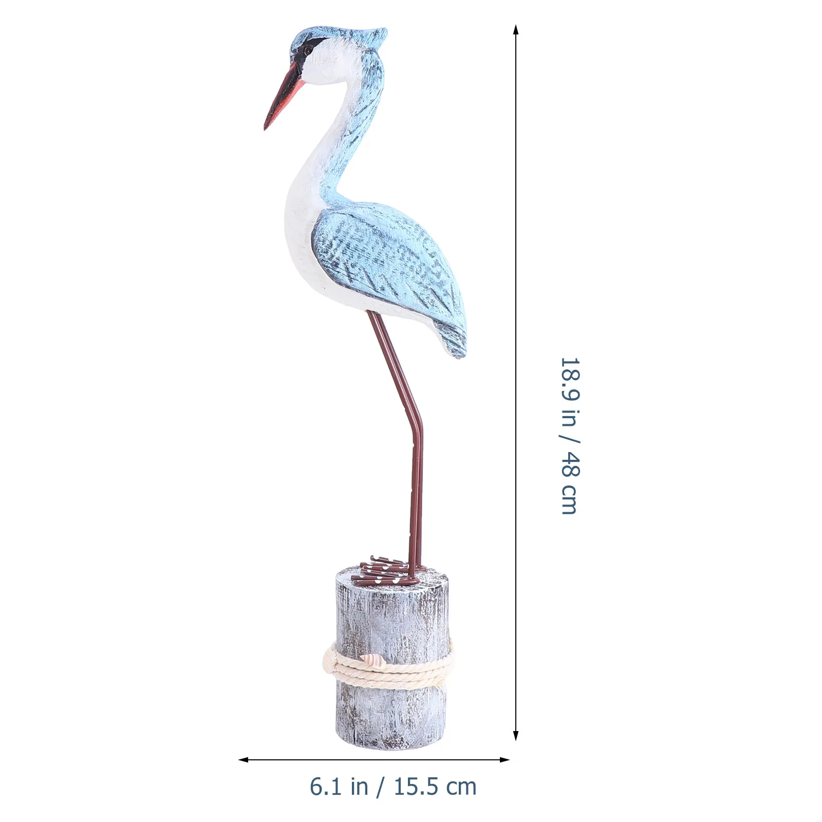 Wooden Seagull Decoration Chic Charming Ornamental Sculpture Perfect Gift for Home Office Coffee Shop Living Room